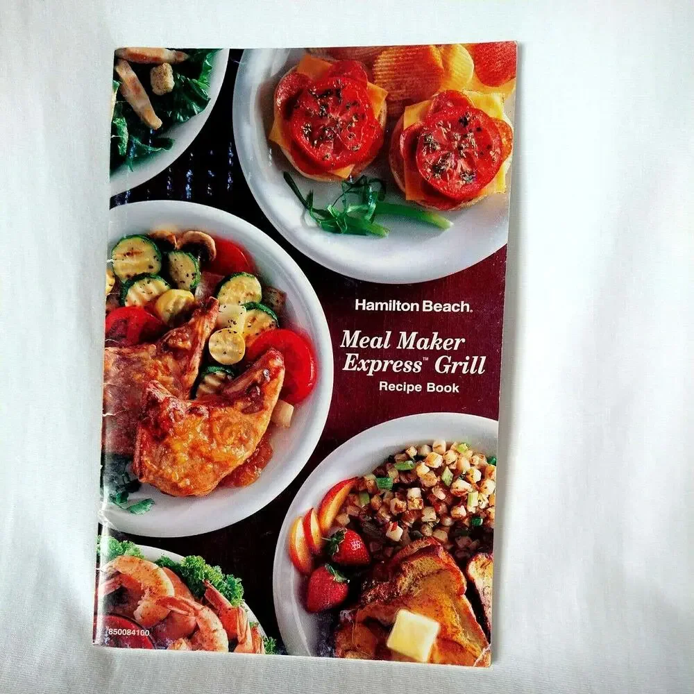 Hamilton Beach Meal Maker Express Grill Recipe CookBook Bilingual French English